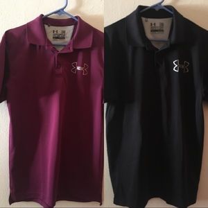 Two Under Armour Athletic Polos